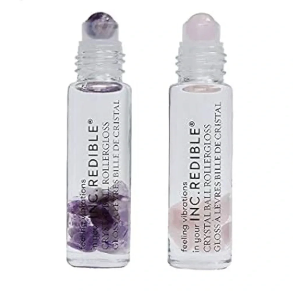 Nails Inc. Crystal Ball Roller Gloss Duo in Rose Quartz & Amethyst